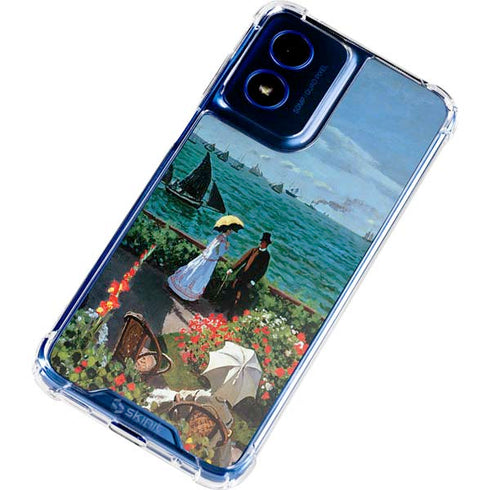 Monet - The Terrace at Sainte-Adresse by Monet Moto G 5G (2024) Clear Case